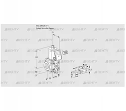 VAS125/-R/NW (88004930) Газовый клапан Kromschroder