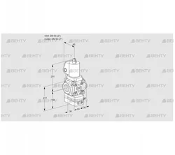 VAH3T50N/NQGLAA (88024508) Клапан с регулятором расхода Kromschroder