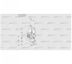 VAG3-/50R/NWAN (88012598) Газовый клапан с регулятором соотношения Kromschroder