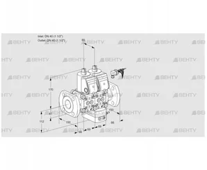 VCV2E40F/40F05NVKWR/PPPP/PPPP (88103254) Клапан с регулятором соотношения Kromschroder