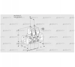 VCS3E50F/50F05NNWSR/PPPP/PPPP (88106867) Сдвоенный газовый клапан Kromschroder