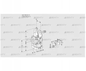 VAD125R/NW-100A (88004157) Газовый клапан с регулятором давления Kromschroder