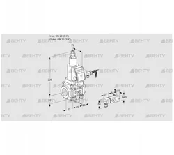 VAS120R/LWSR (88025329) Газовый клапан Kromschroder