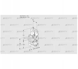 VAG2T40N/NQAN (88005530) Газовый клапан с регулятором соотношения Kromschroder