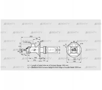 BICA 65HB-200/335-(34A)DR (84022438) Газовая горелка Kromschroder