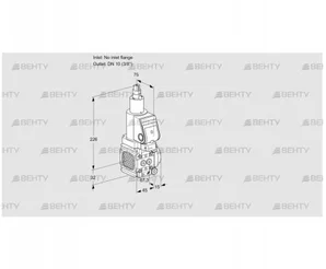 VAS1T-/10N/LQGR (88022834) Газовый клапан Kromschroder