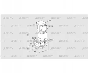 VK 125F20T5HG93 (85317060) Газовый клапан с приводом Kromschroder