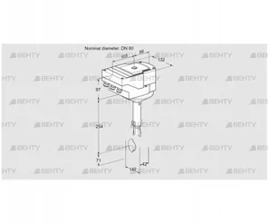 IBH80W01A/40A2AR10 (88303053) Дроссельная заслонка Kromschroder