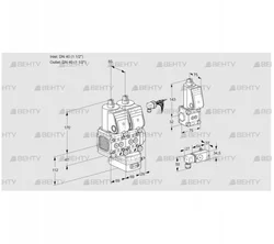 VCG2E40R/40R05FNGEWR/2-PP/PPZS (88103255) Клапан с регулятором соотношения Kromschroder