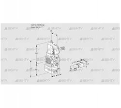 VAD1-/25R/NWSR-100A (88020217) Газовый клапан с регулятором давления Kromschroder