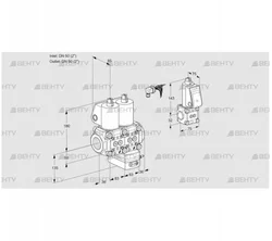 VCG3E50R/50R05NGEWL/PPZS/PPPP (88103310) Клапан с регулятором соотношения Kromschroder