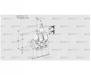 VCS2E40R/40R05NLWR6/PPPP/PPPP (88106686) Сдвоенный газовый клапан Kromschroder