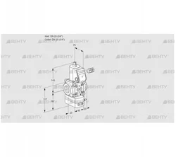 VAD120R/NK-100A (88012770) Газовый клапан с регулятором давления Kromschroder