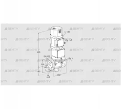 VK 100F10MXA43D (85314413) Газовый клапан с приводом Kromschroder