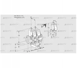 VCG2E40R/40R05NGEVWR/PPPP/PPBS (88107426) Клапан с регулятором соотношения Kromschroder