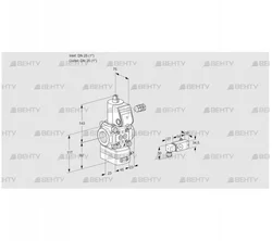 VAD125R/NW-100A (88004940) Газовый клапан с регулятором давления Kromschroder