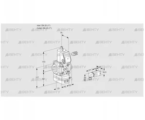 VAD125R/NW-100A (88004940) Газовый клапан с регулятором давления Kromschroder