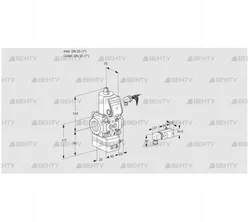 VAD125R/NW-50A (88000365) Газовый клапан с регулятором давления Kromschroder