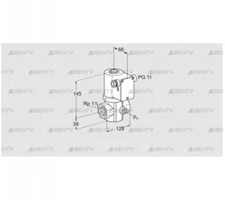 VG 40/32R02NT31D (85208030) Запорный газовый клапан Kromschroder