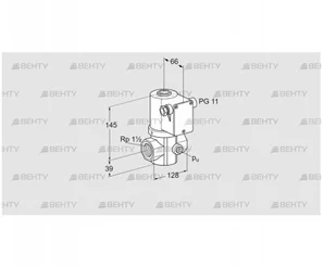 VG 40/32R02NT31D (85208030) Запорный газовый клапан Kromschroder