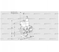 VCG1T15N/15N05GALVQGL/PPPP/PPPP (88103440) Клапан с регулятором соотношения Kromschroder