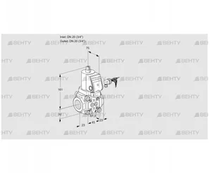 VAS120R/NKGR (88019329) Газовый клапан Kromschroder