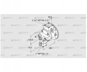 TJ28.0075-A2AMSCNF5D9XSB0 (85401032) Газовая горелка Kromschroder