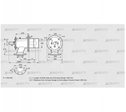 ZIO 165RB-300/285-(17)D (84199283) Газовая горелка Kromschroder