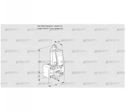 VAS1W0/W25R/NW (88013198) Газовый клапан Kromschroder