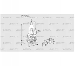 VAS125R/LWSR (88005692) Газовый клапан Kromschroder