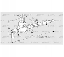 ZMI 16G800R (84230081) Пилотная горелка Kromschroder