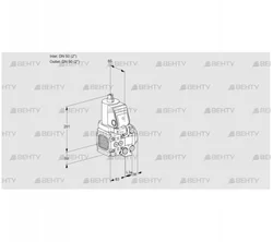 VAS3T50N/50N05FNVQSR/PP/PP (88107184) Газовый клапан Kromschroder