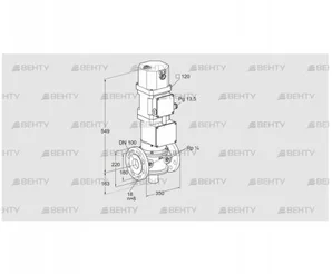 VK 100F40MHXG43D (85314419) Газовый клапан с приводом Kromschroder