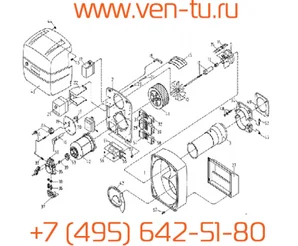 Горелка газ.EK 02.12 G/WI-C (60-120кВт) с арм.CG2R01-DT2W 1" 13007288