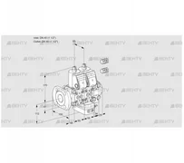 VCG2E40F/40R05NGEVWR3/PPPP/PPPP (88101860) Клапан с регулятором соотношения Kromschroder