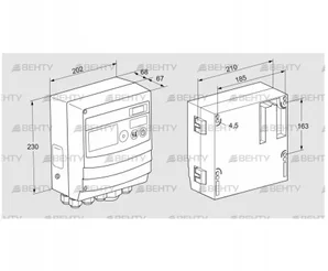 BCU480W3P2C0D0000K1E1-/LM400WF3O0E1- (88680259) Блок управления горением Kromschroder