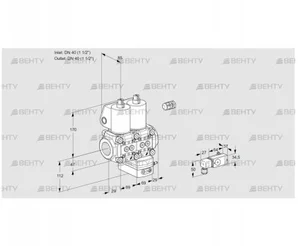 VCD2E40R/40R05ND-25WL/PPPP/3-MM (88100314) Регулятор давления Kromschroder