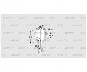 DG 35C6D-5S (84448301) Датчик-реле давления газа Kromschroder