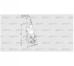 VAS1T20N/LQGL (88003219) Газовый клапан Kromschroder