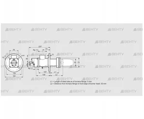 BIC 50RB-0/35-(39)D (84030111) Газовая горелка Kromschroder