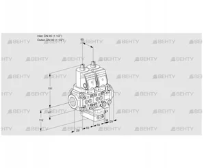 VCG2T40N/40N05NGAVQGR/PPPP/PPPP (88101911) Клапан с регулятором соотношения Kromschroder