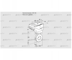 IBAF100/65Z05/40A2AR10 (88301597) Дроссельная заслонка Kromschroder