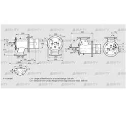 ZIO 165HBL-300/235-(24)D (84246031) Газовая горелка Kromschroder