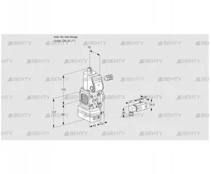 VAD1-/25R/NW-25A (88031745) Газовый клапан с регулятором давления Kromschroder