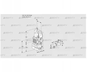 VAD3-/50R/NW-100A (88031431) Газовый клапан с регулятором давления Kromschroder