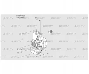 VAG3E50R/50F05FGEWR/PP/PP (88106213) Газовый клапан с регулятором соотношения Kromschroder