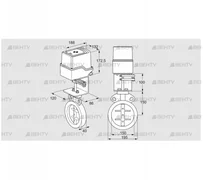 IDR150Z03A100AU/50-30W20E (88303235) Дроссельная заслонка Kromschroder