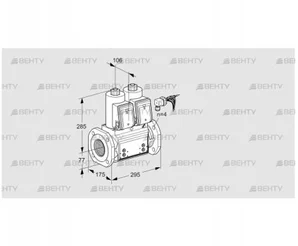 VCS665F05NNWRB/PPPP/PPPP (88203100) Сдвоенный газовый клапан Kromschroder