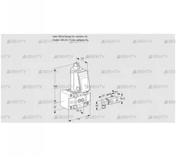 VAS1W0/W25R/NW (88028545) Газовый клапан Kromschroder