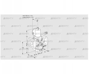 VAG240F/NWGLAE (88032314) Газовый клапан с регулятором соотношения Kromschroder